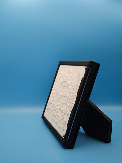 Personalisiertes Farbiges Lithophan Bild 11×15 cm mit Rahmen