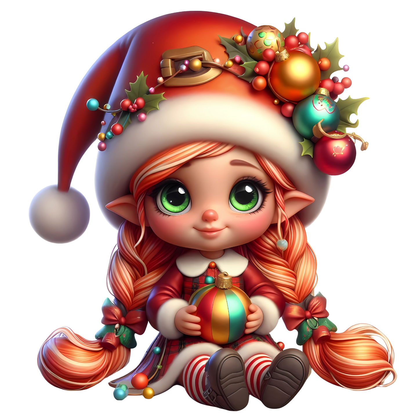 Bügelbild Weihnachten Gnom Mädchen Bild_15