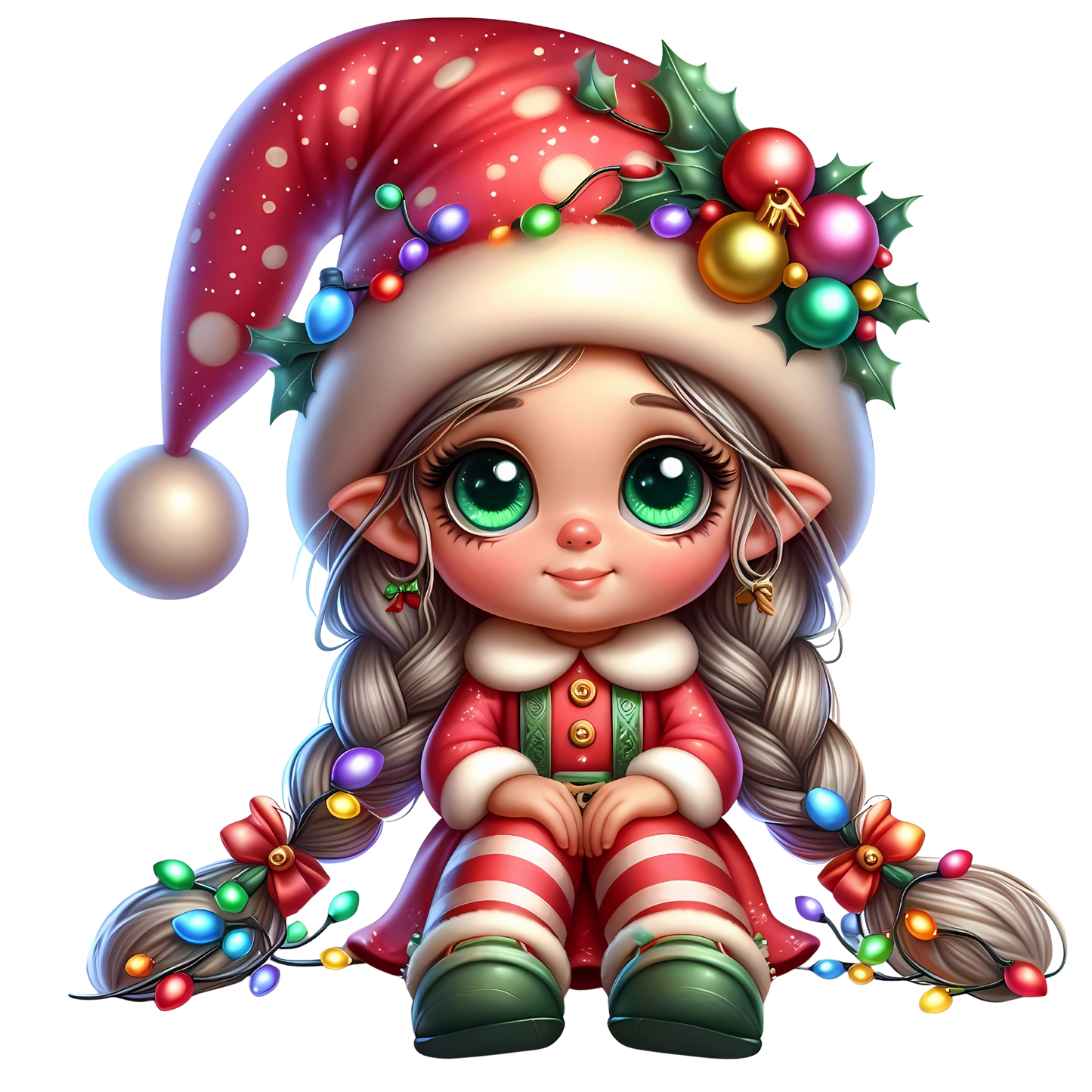 Bügelbild Weihnachten Gnom Mädchen Bild_19