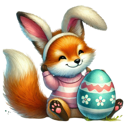 Bügelbild Ostern Fuchs Bild_1