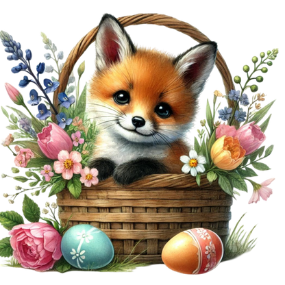 Bügelbild Ostern Fuchs Bild_2