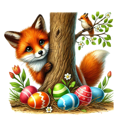 Bügelbild Ostern Fuchs Bild_5