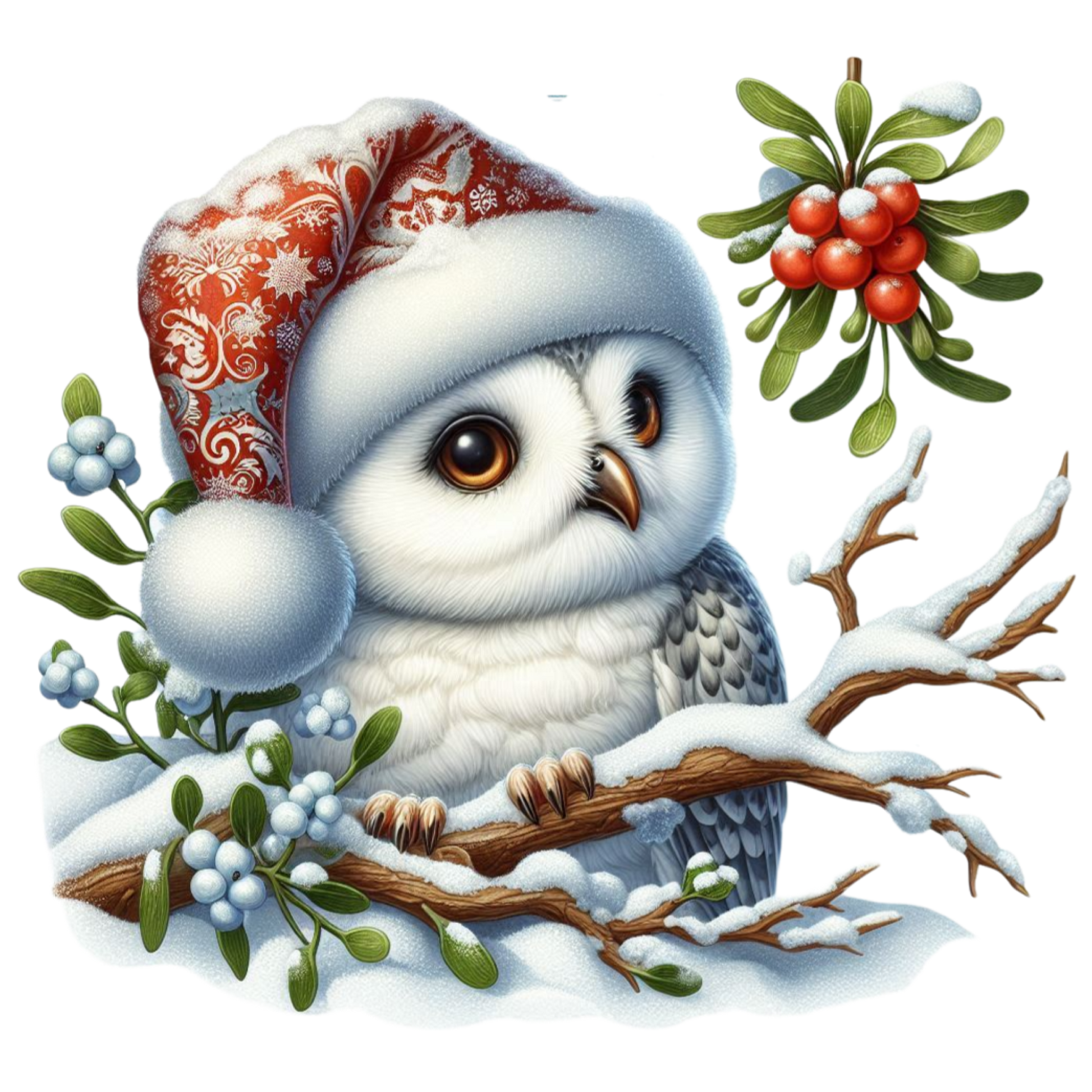 Bügelbilder Weihnachts - Eulen - Magic Miracle Design