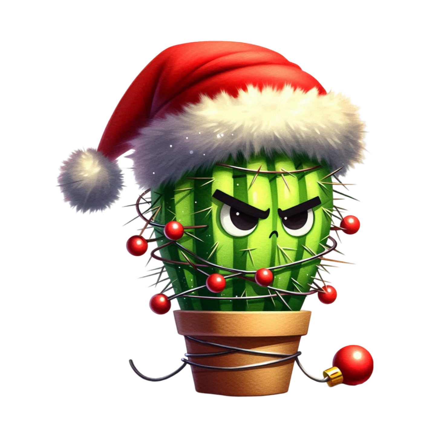 Bügelbild Weihnachten grummel Kaktus Bild_8
