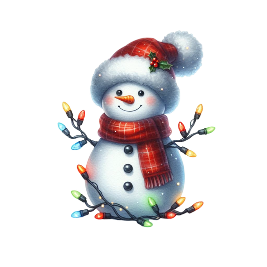 Bügelbild Weihnachten Schneemann - Mütze, Schal Bild_1