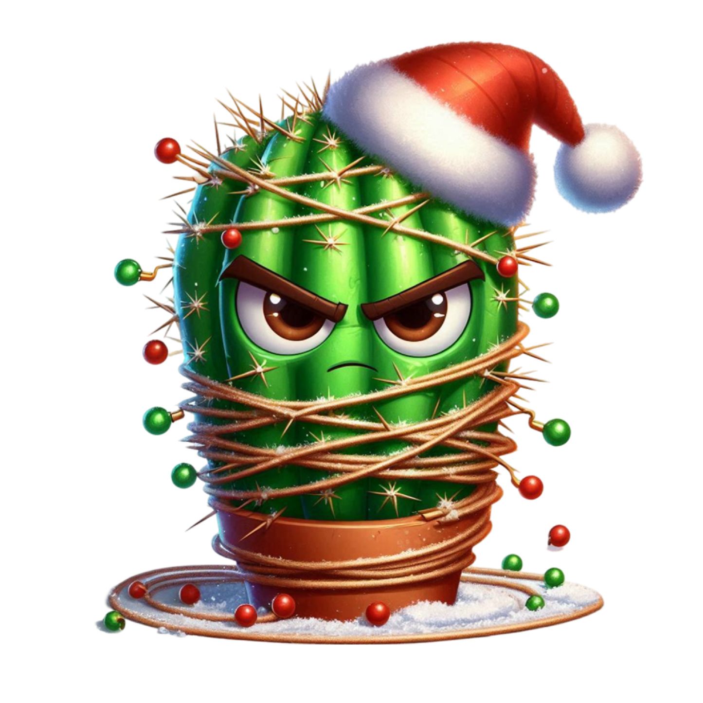 Bügelbild Weihnachten grummel Kaktus Bild_2