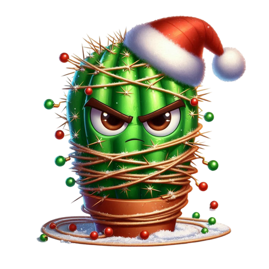 Bügelbild Weihnachten grummel Kaktus Bild_2