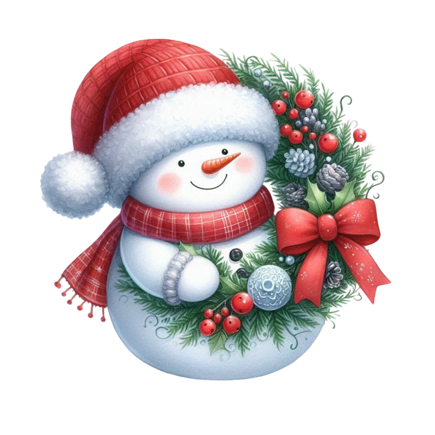 Bügelbild Weihnachten Schneemann - Mütze, Schal Bild_8