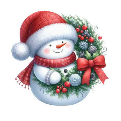 Bügelbild Weihnachten Schneemann - Mütze, Schal Bild_8