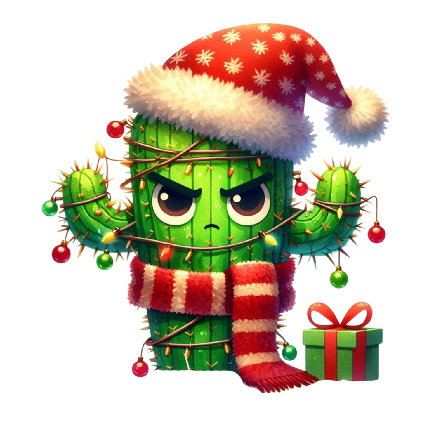 Bügelbild Weihnachten grummel Kaktus Bild_4