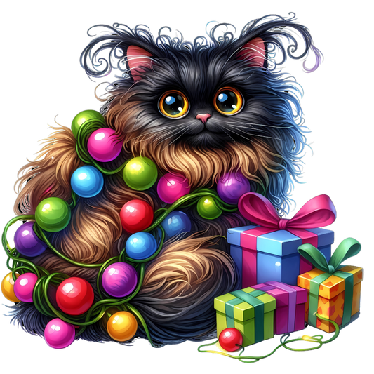 Bügelbild lustige Weihnachten Tiere Bild_11