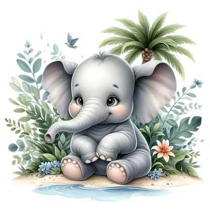 Bügelbild Baby Dschungeltiere - Magic Miracle Design