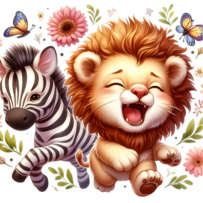Bügelbild Baby Dschungeltiere - Magic Miracle Design