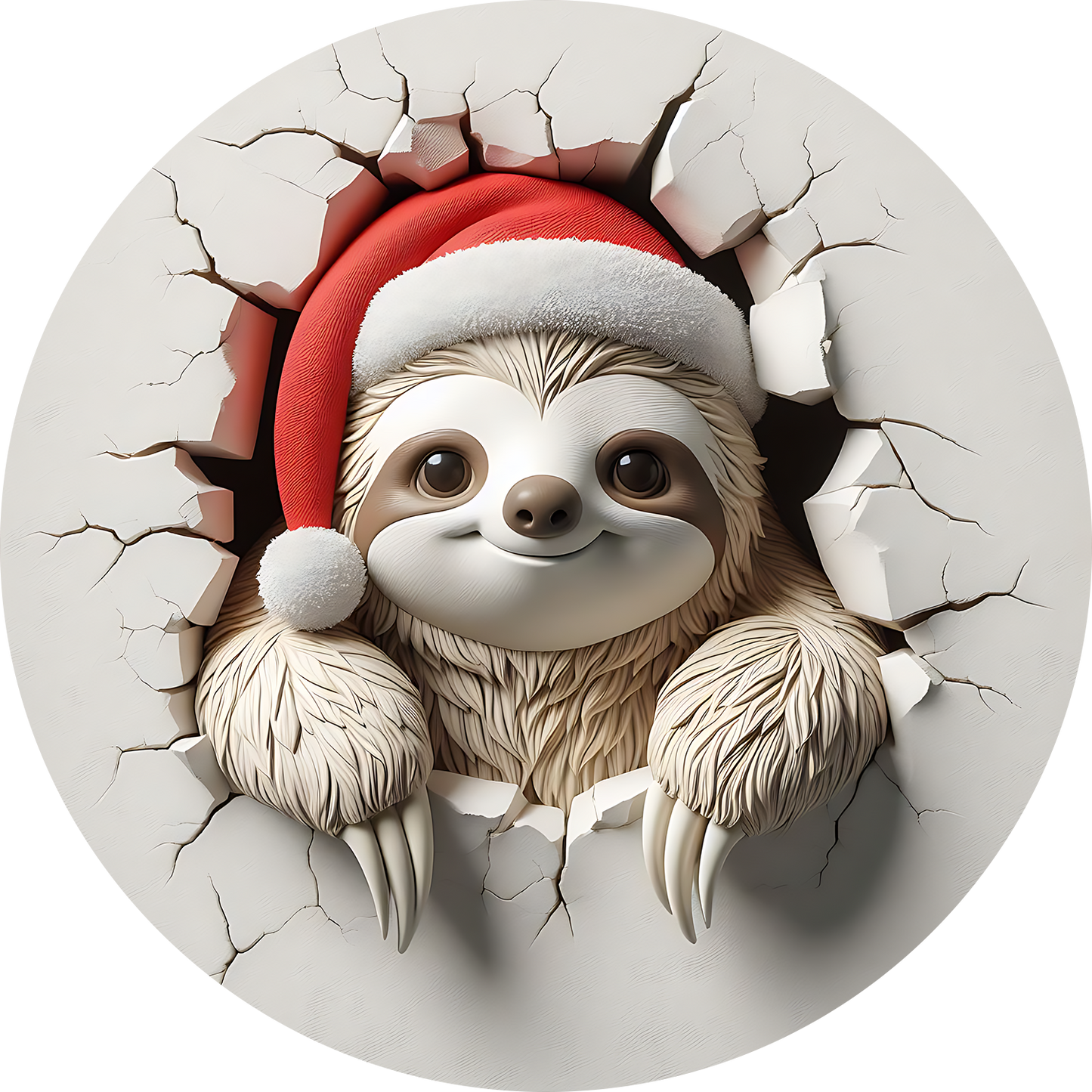 Bügelbilder Weihnachten mit Faultier 2 - Magic Miracle Design