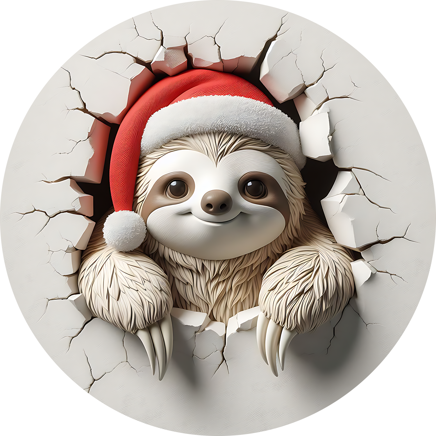 Bügelbilder Weihnachten mit Faultier 2 - Magic Miracle Design