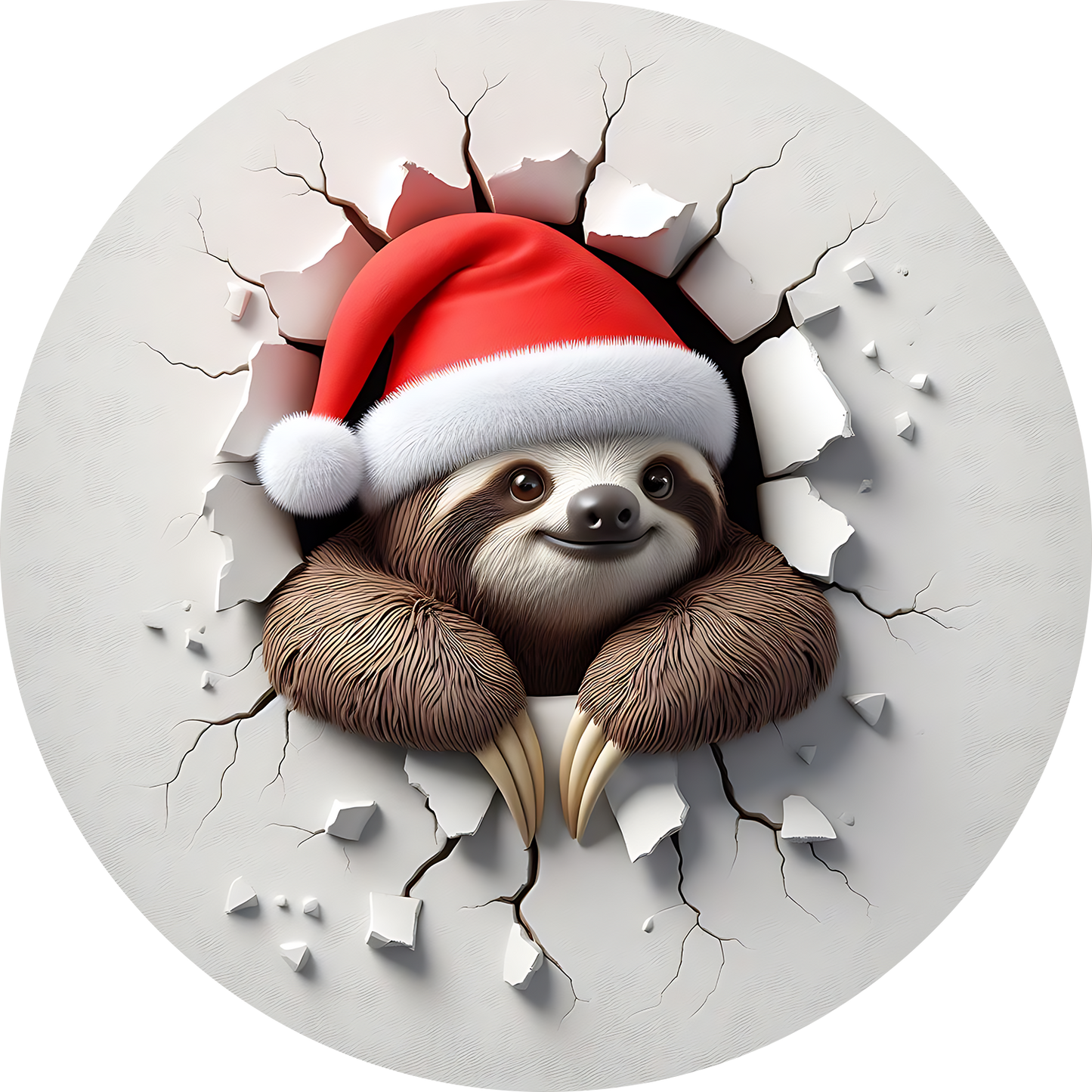 Bügelbilder Weihnachten mit Faultier 2 - Magic Miracle Design