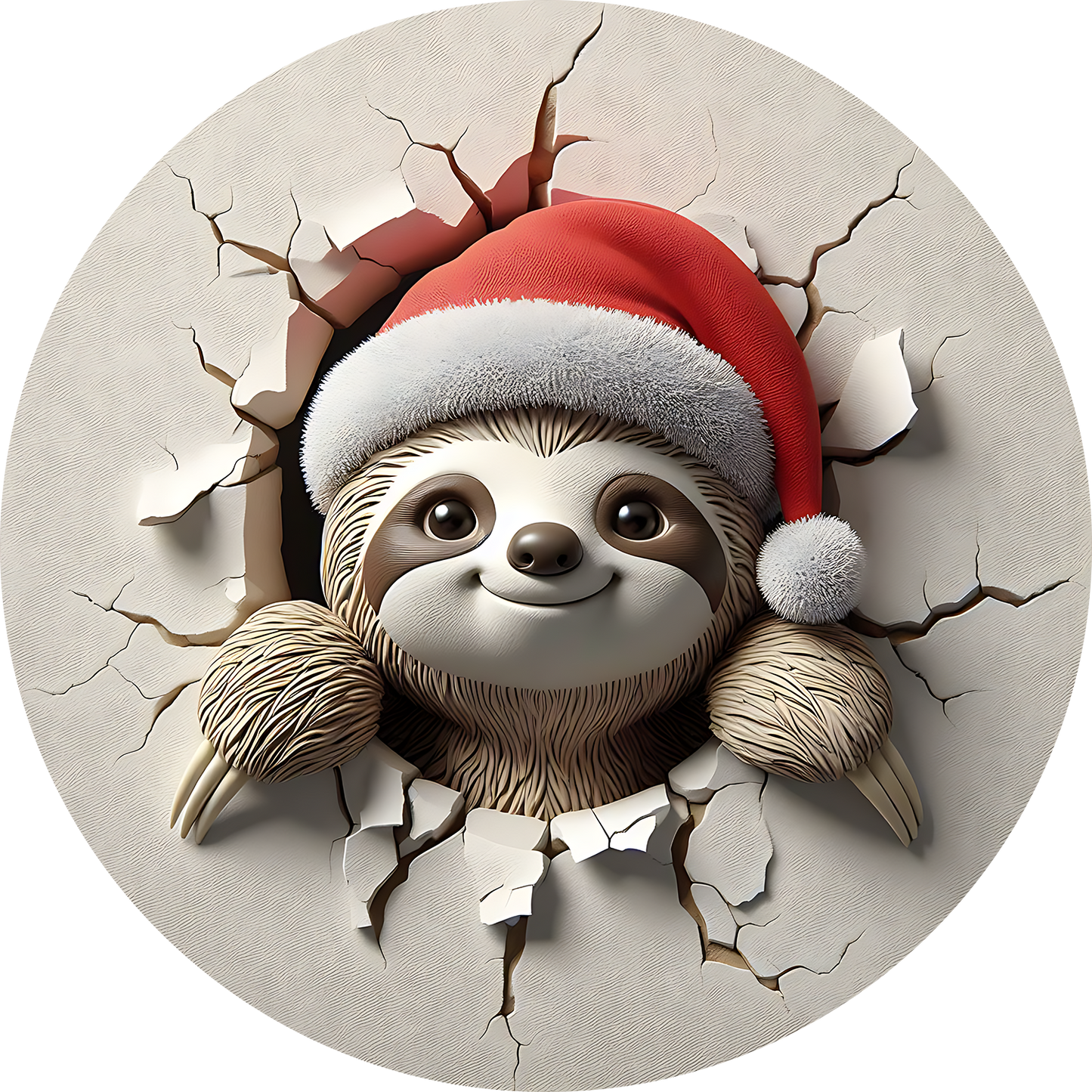 Bügelbilder Weihnachten mit Faultier 2 - Magic Miracle Design
