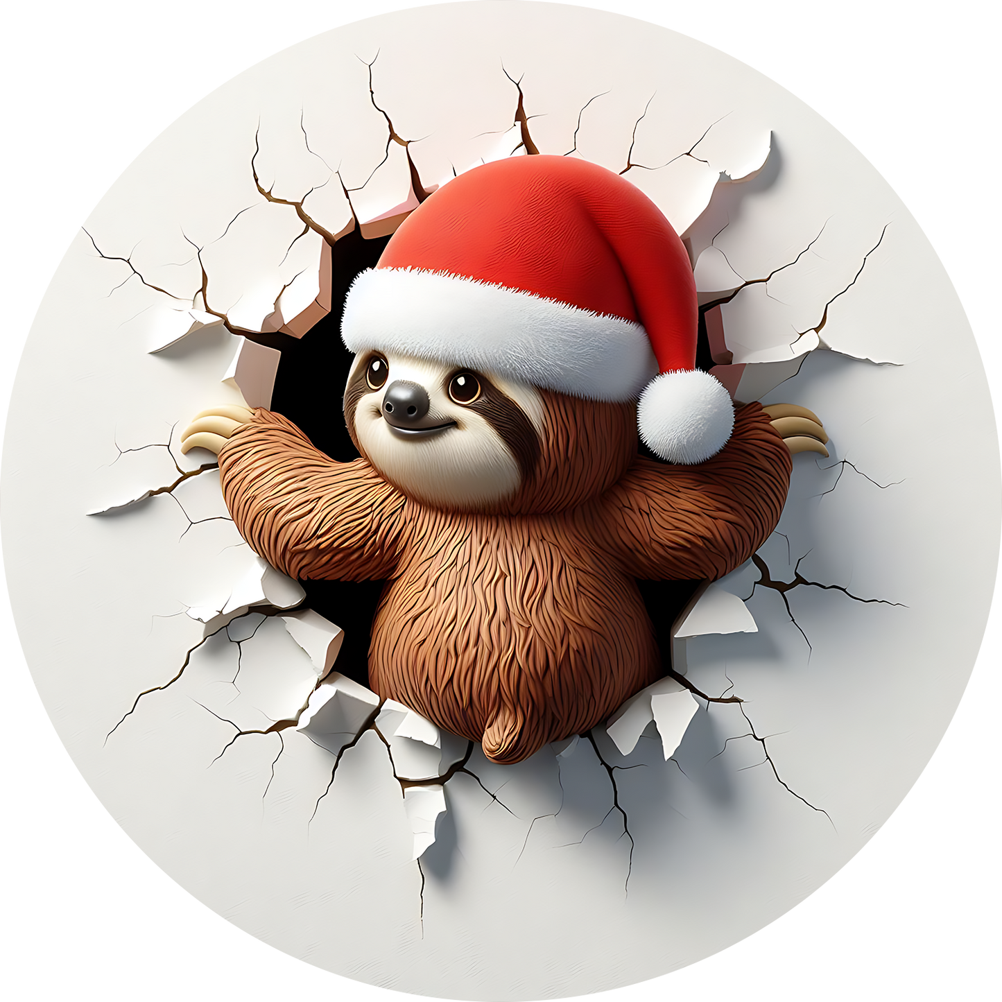 Bügelbilder Weihnachten mit Faultier 2 - Magic Miracle Design