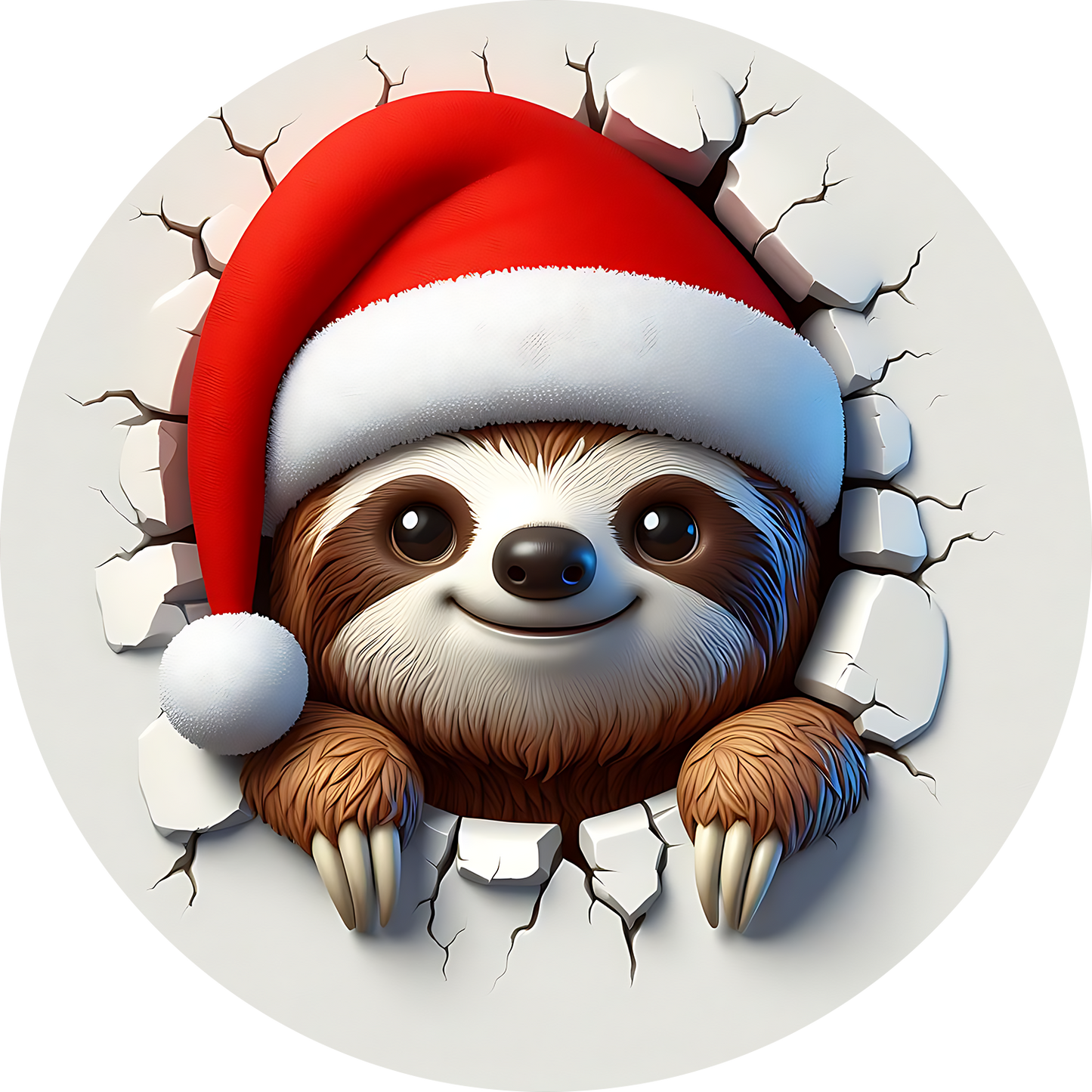Bügelbilder Weihnachten mit Faultier 2 - Magic Miracle Design