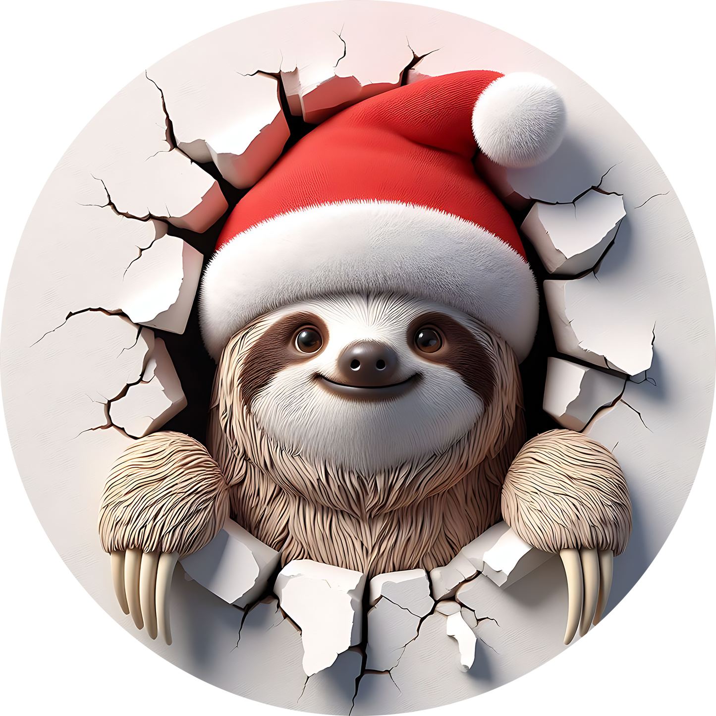 Bügelbilder Weihnachten mit Faultier 2 - Magic Miracle Design