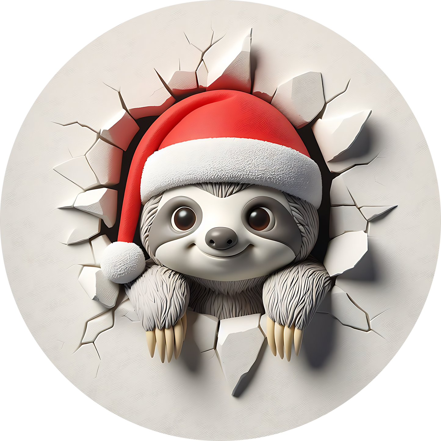 Bügelbilder Weihnachten mit Faultier 2 - Magic Miracle Design