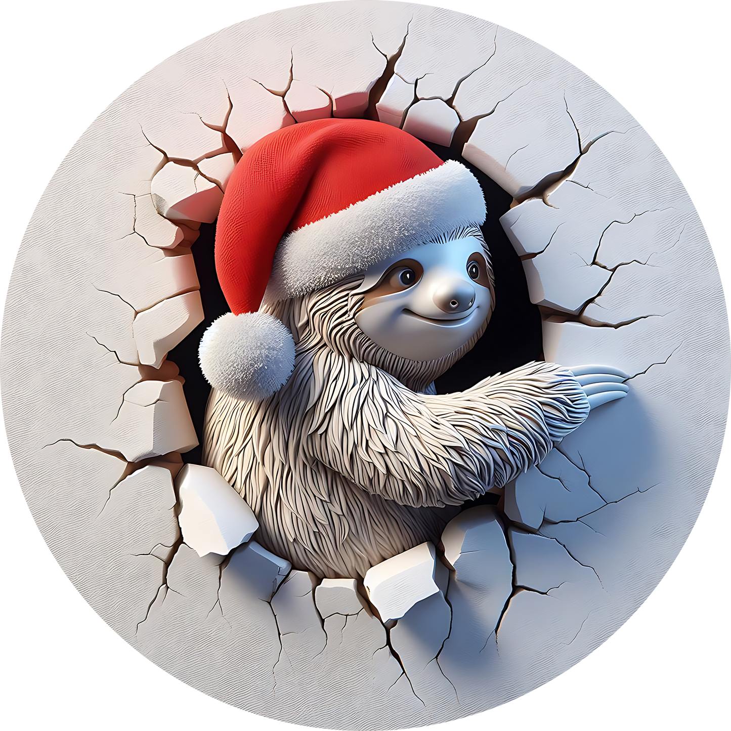 Bügelbilder Weihnachten mit Faultier 2 - Magic Miracle Design