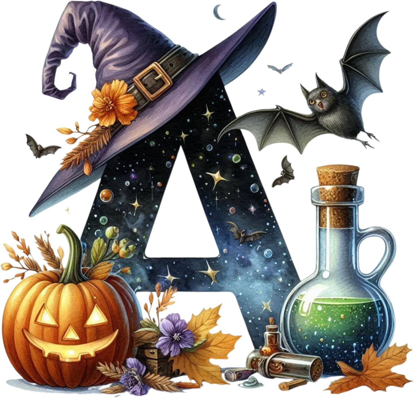 Halloween Bügelbild ABC für kleine Halloween Fans Bild_1