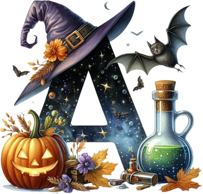 Halloween Bügelbild ABC für kleine Halloween Fans Bild_1