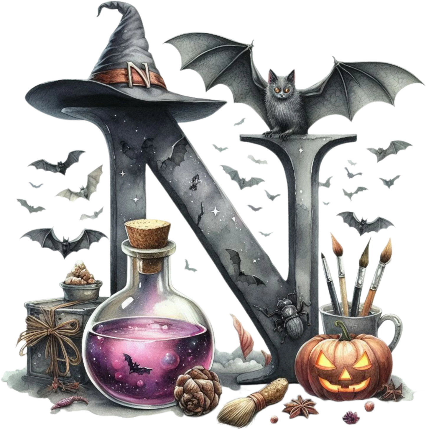 Halloween Bügelbild ABC für kleine Halloween Fans Bild_14