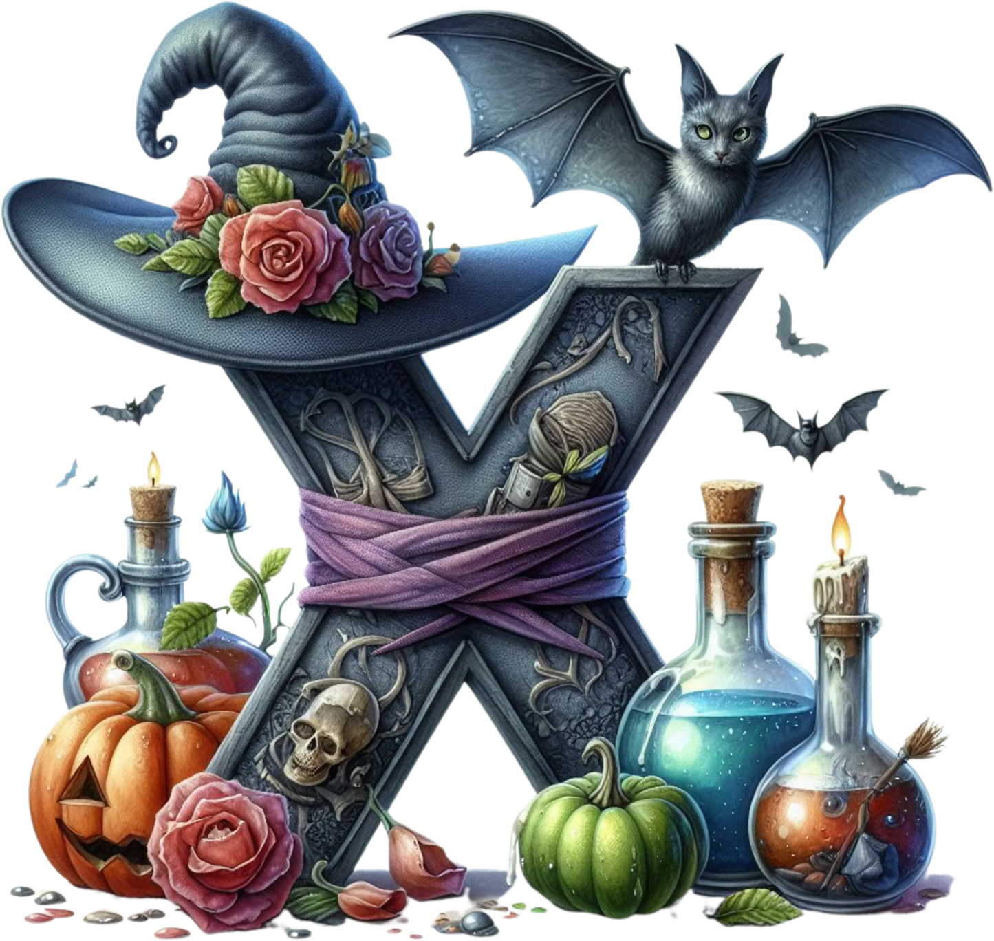 Halloween Bügelbild ABC für kleine Halloween Fans Bild_24