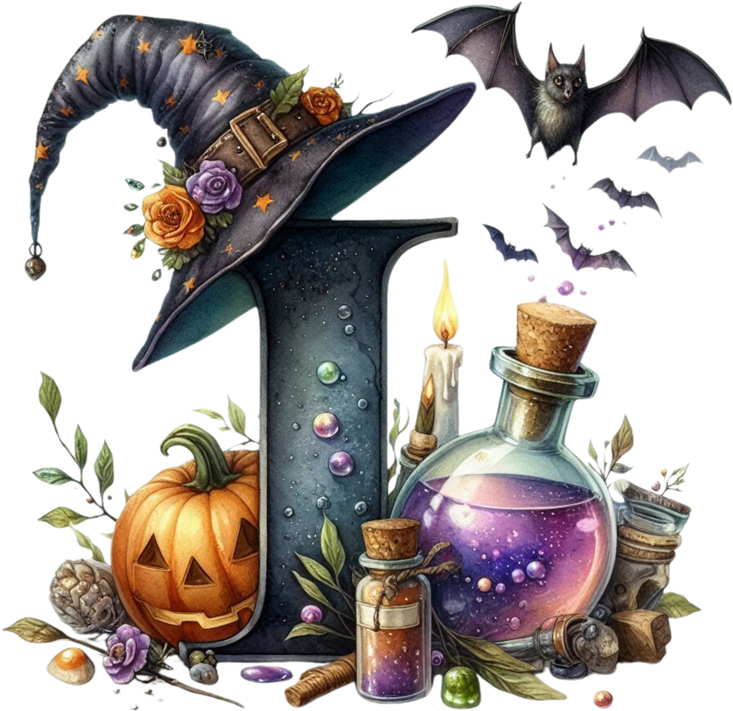 Halloween Bügelbild ABC für kleine Halloween Fans Bild_9