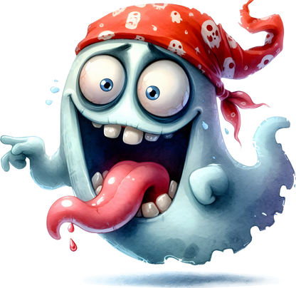 Bügelbild Halloween crazy Geister