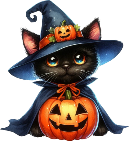 Halloween Bügelbild niedliche Tiere Bild_2