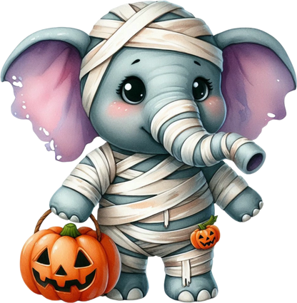 Halloween Bügelbild niedliche Tiere Bild_6