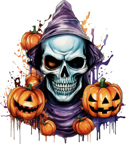 Halloween Bügelbild Monster - gruselig und hochwertig Bild_1
