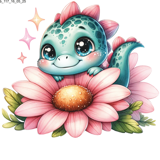Bügelbild Dino Babys