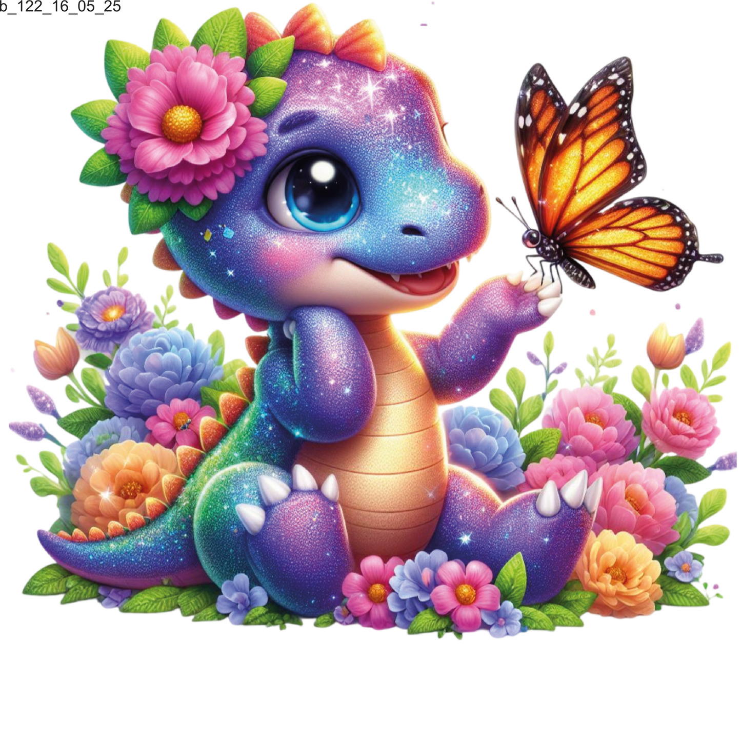 Bügelbild Dino Babys