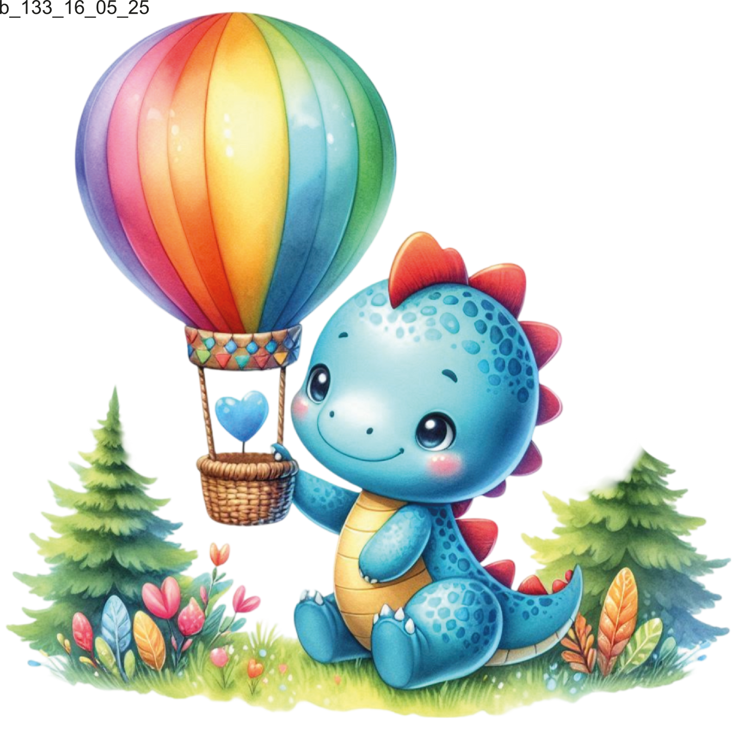 Bügelbild Dino Babys