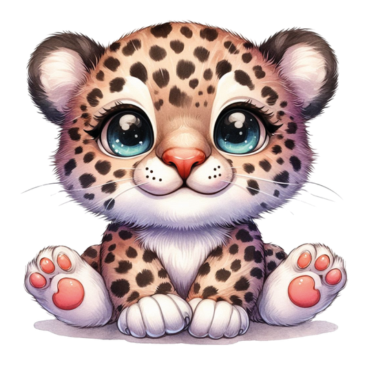 Bügelbild Baby Leopard | Leo