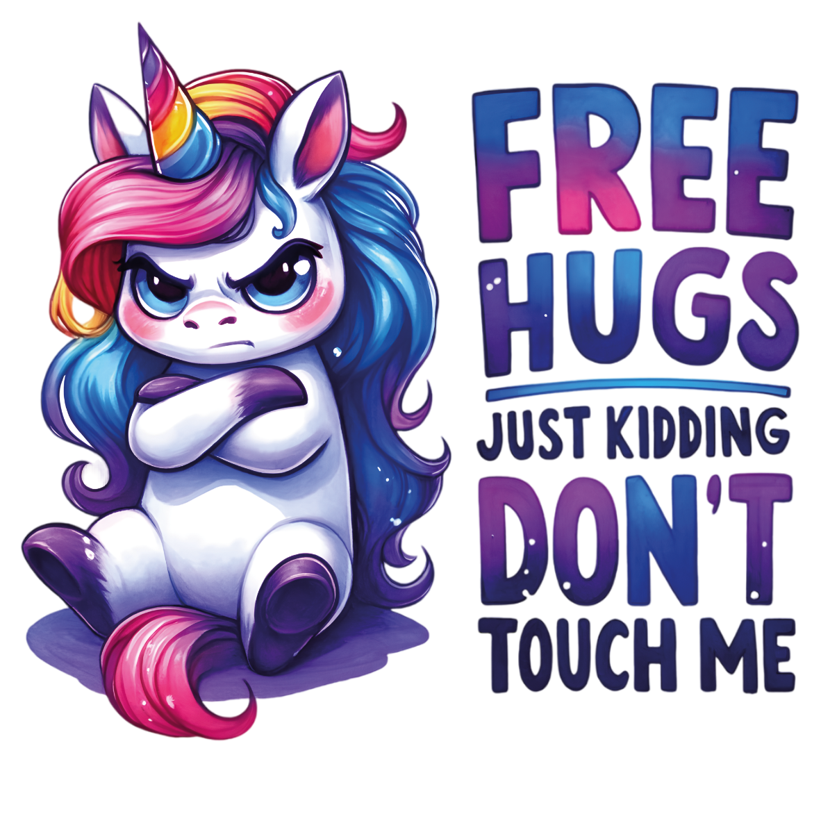 Sticker Einhorn Sprüche