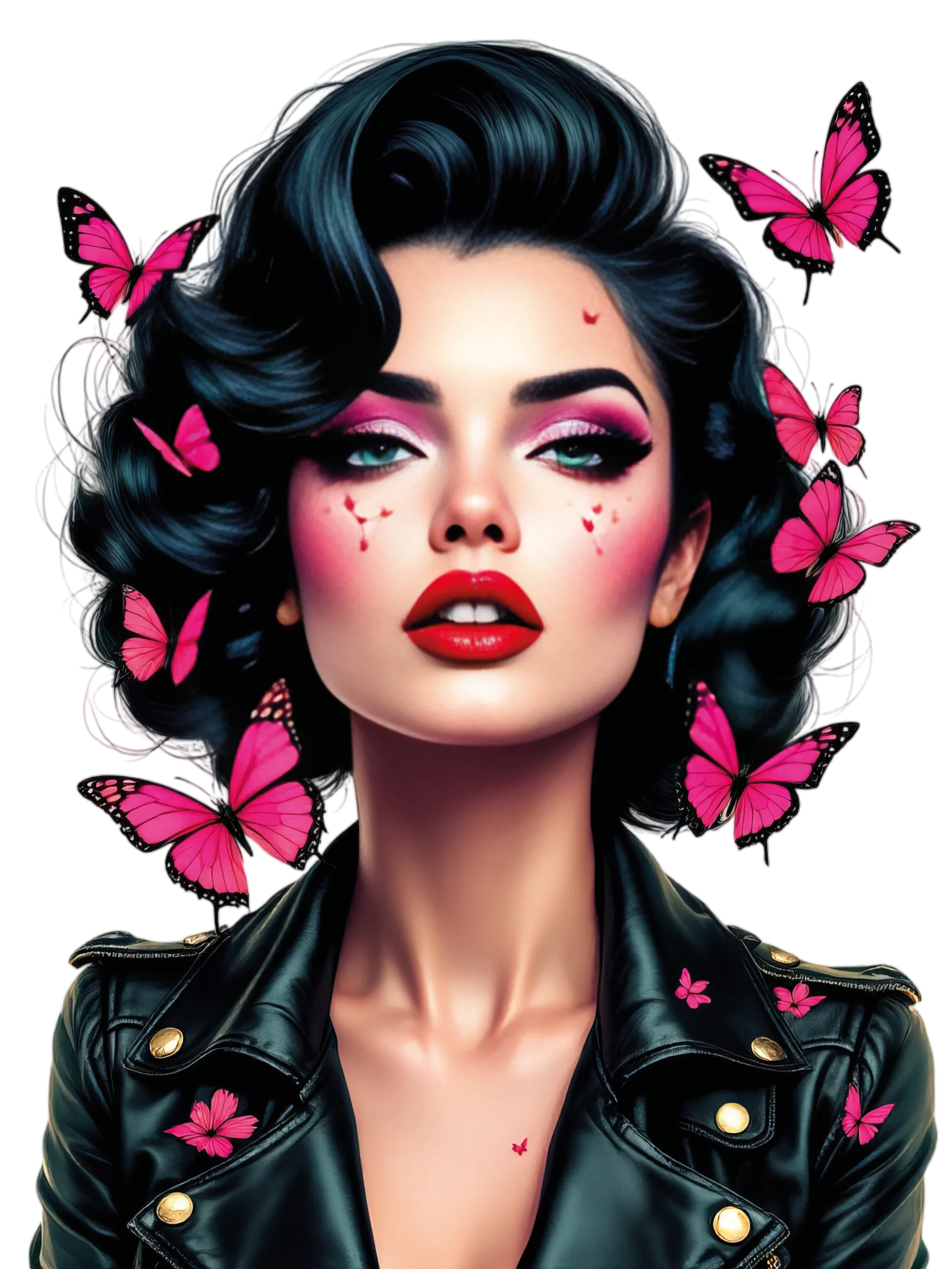 Bügelbild modische Frauen – robuste Premium-Folie Bild_1