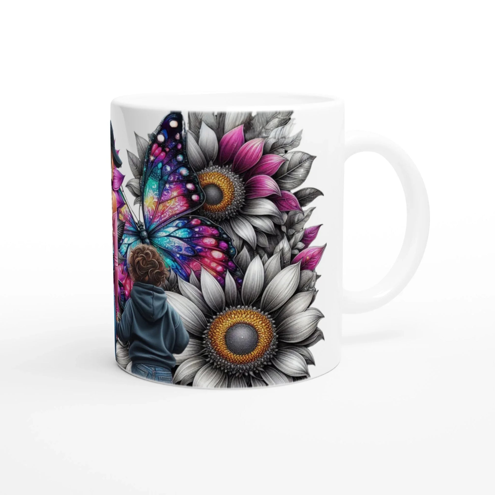Keramiktasse Mutter und Sohn