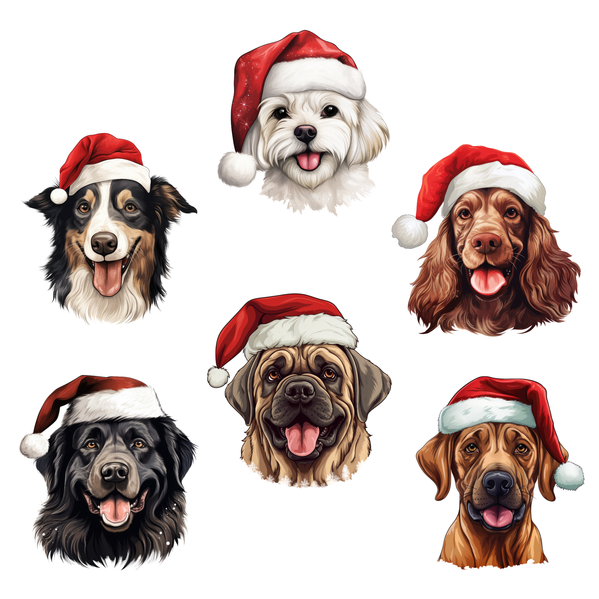 Bügelbilder Weihnachten Hunde 3 - Magic Miracle Design