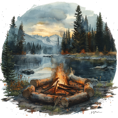 Bügelbild Bügelbilder Camping – waschfest bis 40 °C Bild_3