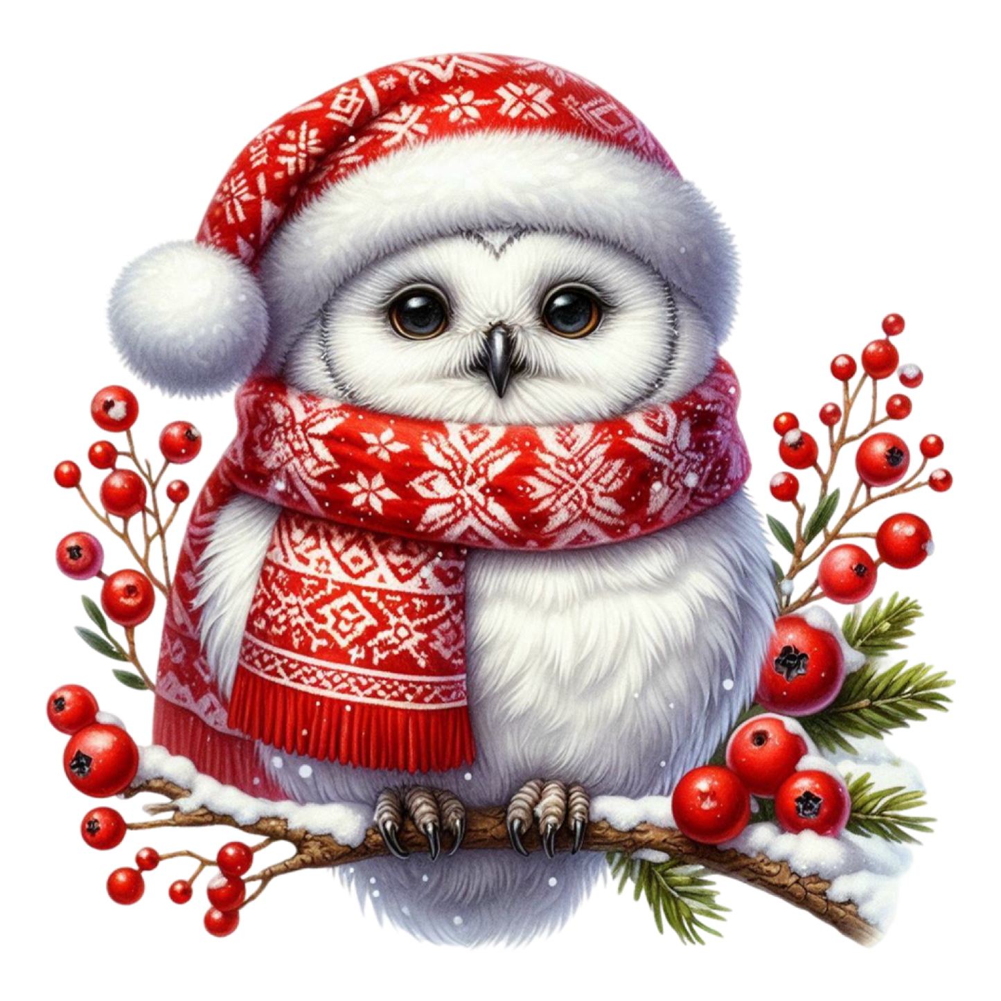 Bügelbilder Weihnachts - Eulen - Magic Miracle Design