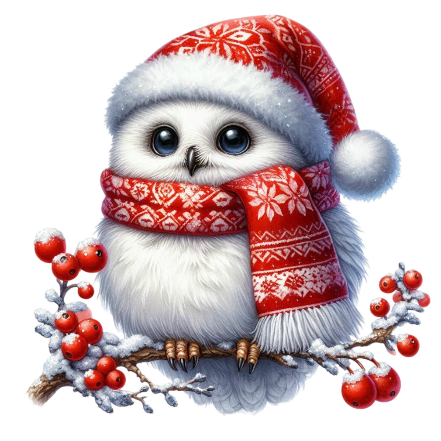 Bügelbilder Weihnachts - Eulen - Magic Miracle Design
