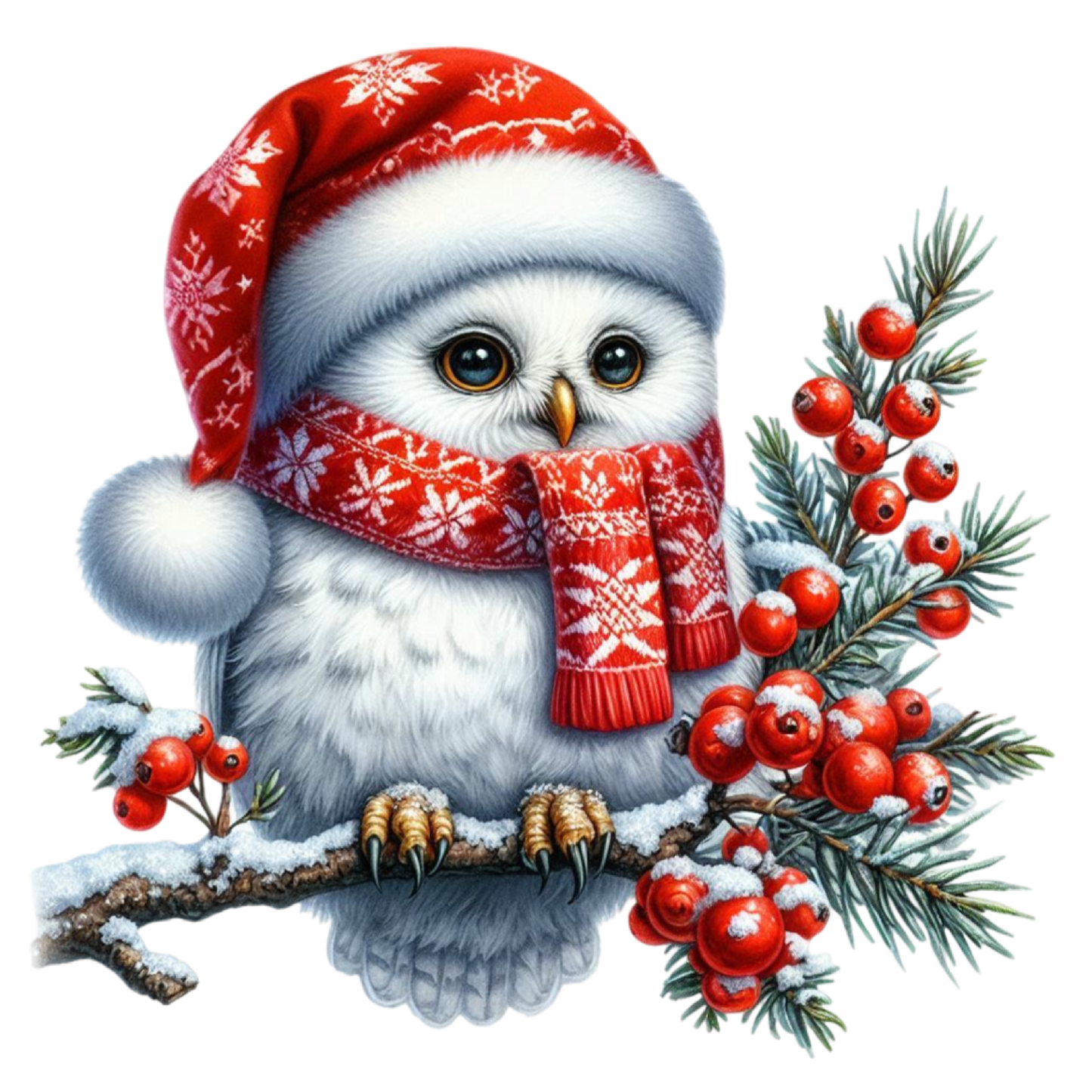 Bügelbilder Weihnachts - Eulen - Magic Miracle Design