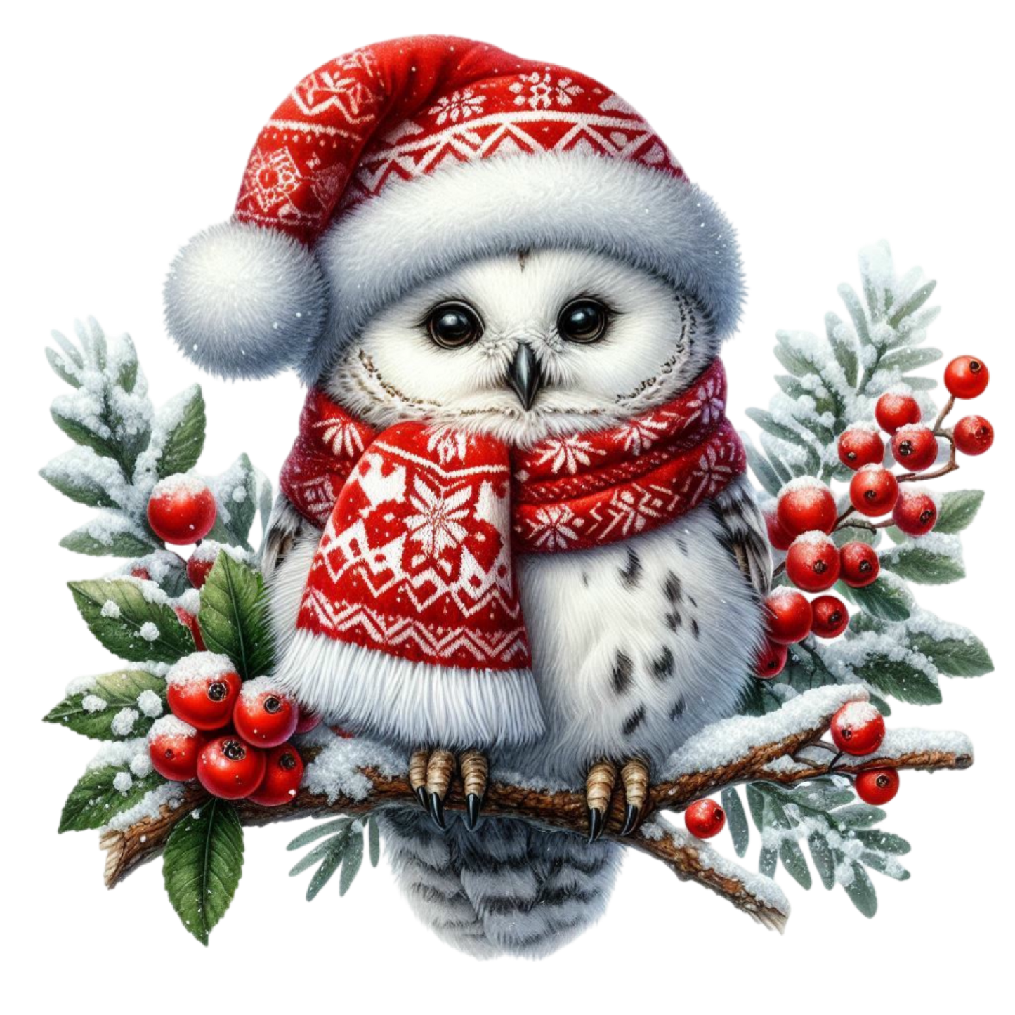 Bügelbilder Weihnachts - Eulen - Magic Miracle Design