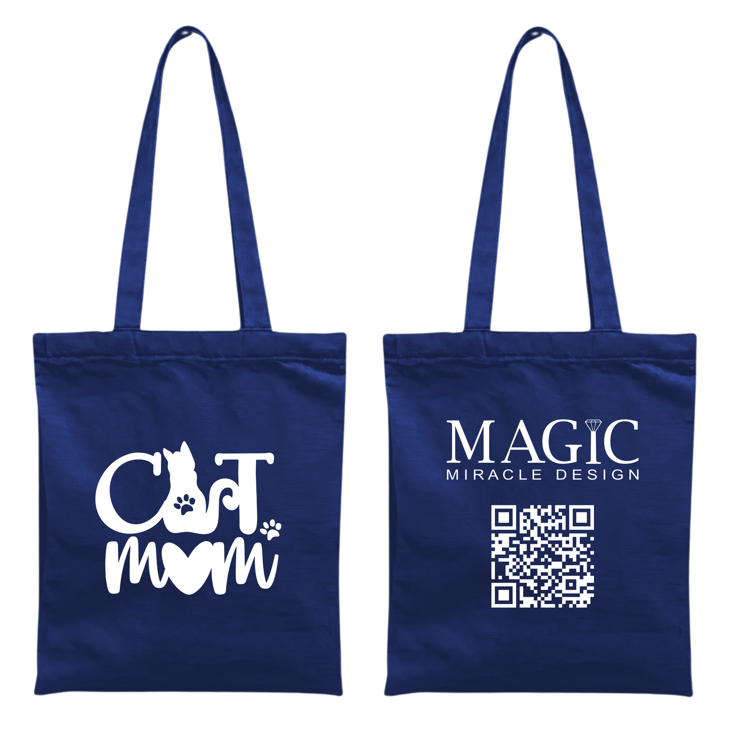 Baumwolltasche mit Cat Mom Motiv – 38 × 42 cm