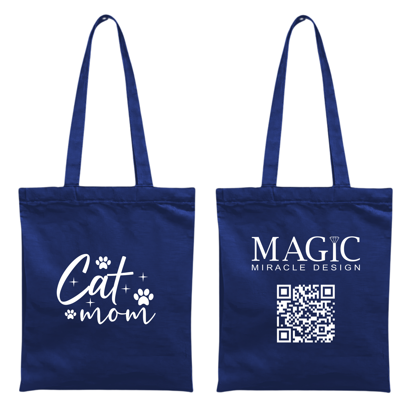 Baumwolltasche mit Cat Mom Motiv – 38 × 42 cm